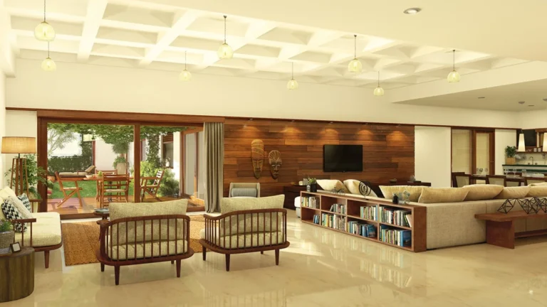 Total Environment Pursuit of a Radical Rhapsody Luxury Apartments in ITPL Main Road, Whitefield Bangalore Formal informal living room open to deck garden